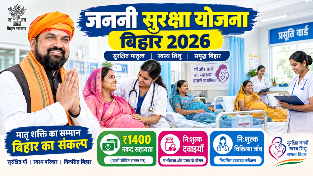 janani suraksha yojana bihar 2026: आवेदन प्रक्रिया, लाभ, पात्रता तथा आवश्यक दस्तावेज